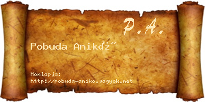 Pobuda Anikó névjegykártya